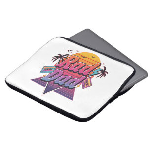 Capa Para Notebook Pai Radical – Estilo Neon Retro dos Anos 80 para P