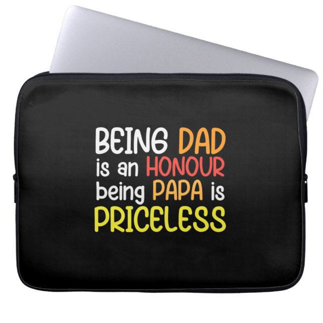 Capa Para Notebook Pai Sentindo Pai sendo Papa (Frente)