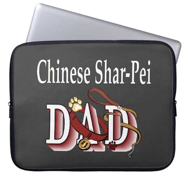 Capa Para Notebook Pai Shar-Pei Chinês (Frente)