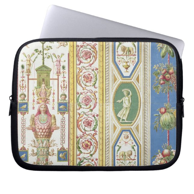 Capa Para Notebook Painel do Loggia de Raphael no vaticano, engr (Frente)