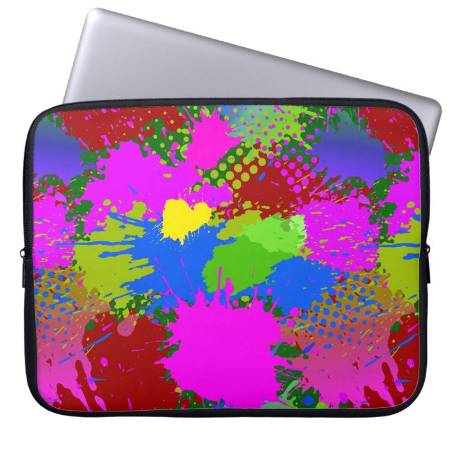 Capa Para Notebook Paint Splash Patterno 3 (Frente)