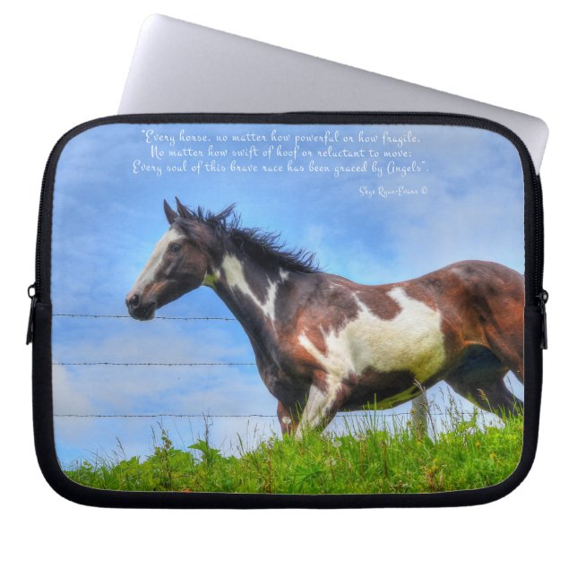 Capa Para Notebook Paint Stallion e Cloud Fenceline & Poem (Frente)