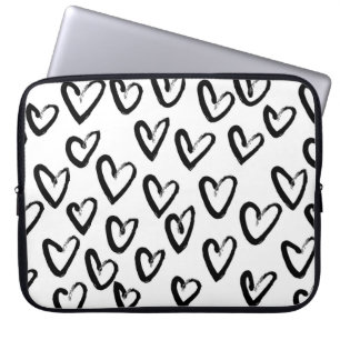 Capa Para Notebook Paint Stroke Heart Pattern