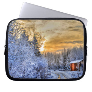 Capa Para Notebook Paisagem carioca-natural Inverno Nascer do Sol