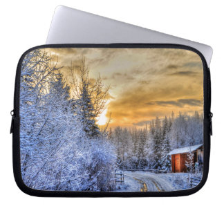 Capa Para Notebook Paisagem carioca-natural Inverno Nascer do Sol