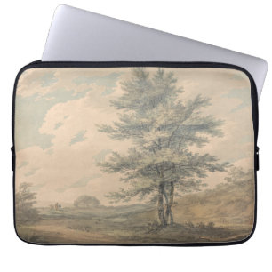 Capa Para Notebook Paisagem com árvores e figuras - Joseph Mallord