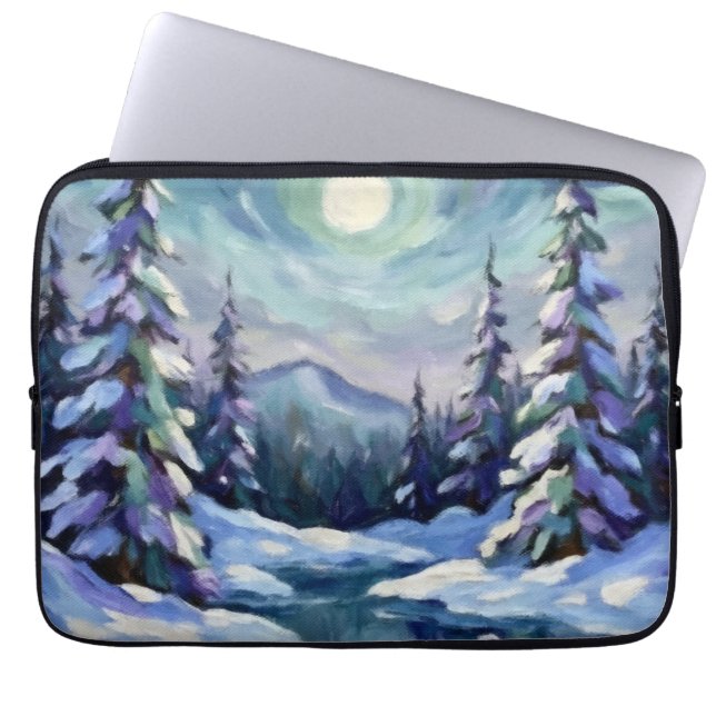 Capa Para Notebook Paisagem de Inverno (Frente)
