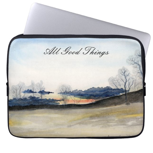 Capa Para Notebook Paisagem de inverno (Frente)