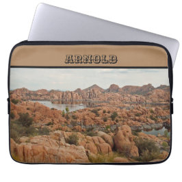 Capa Para Notebook Paisagem de Watson Lake Red Rocks Prescott Arizona
