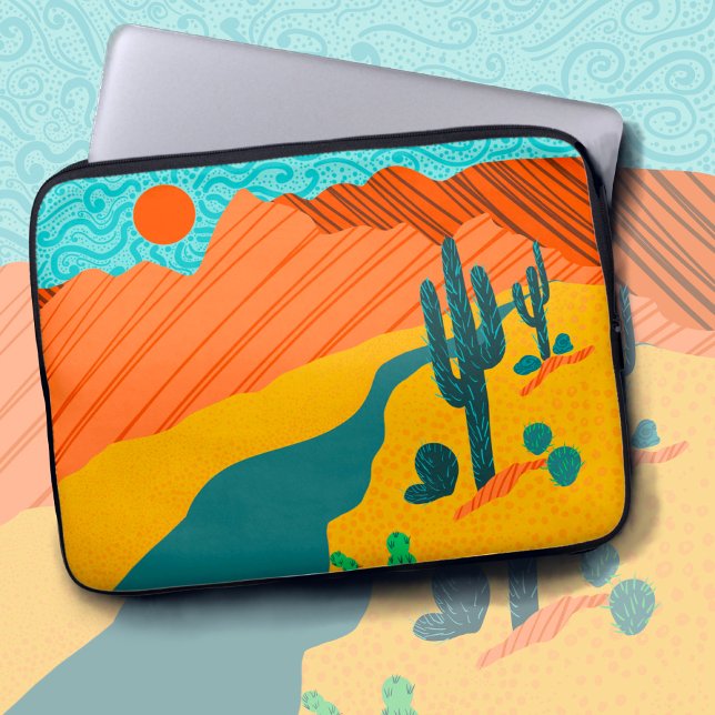 Capa Para Notebook Paisagem do Deserto Saguaro (Criador carregado)