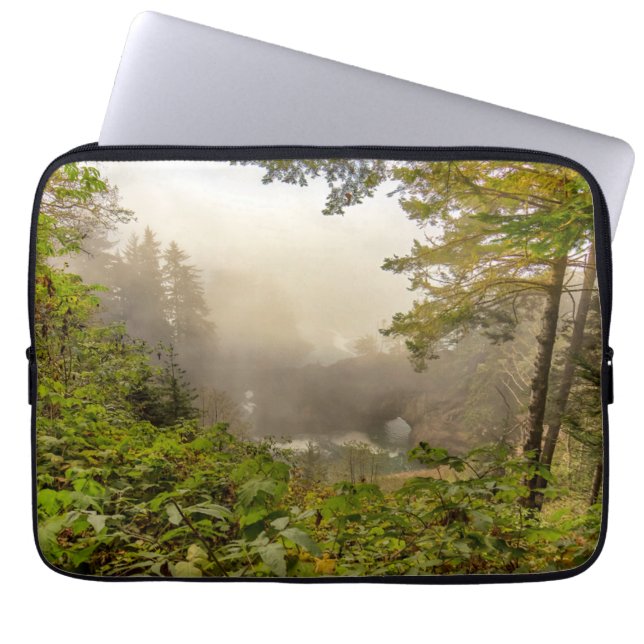 Capa Para Notebook Paisagem Florestal e Oceânica (Frente)