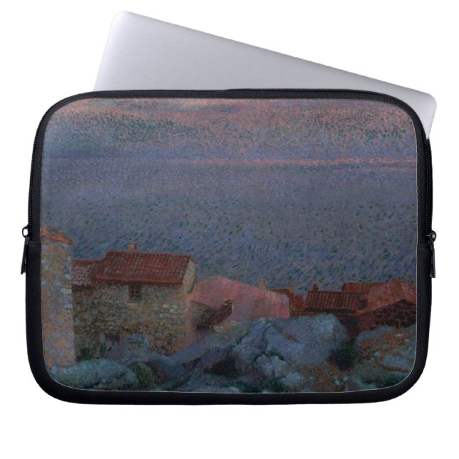 Capa Para Notebook Paisagem litoral (óleo em canvas) (Frente)
