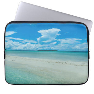 Capa Para Notebook Paisagem marinha tropical azul, Palau