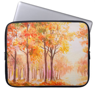 Capa Para Notebook Paisagem petrolífera - Floresta colorida do outon