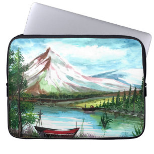 Capa Para Notebook Paisagem Primavera de Desenho Mão - 24531