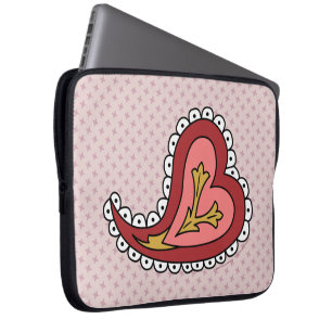 Capa Para Notebook Paisley Heart Case