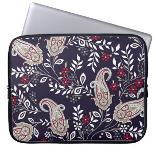Capa Para Notebook Paisley tradicional indiano, padrão perfeito.