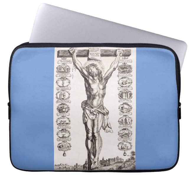 Capa Para Notebook Paixão de Jesus crucificação de Cristo (Frente)