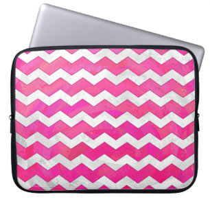 Capa Para Notebook Paixão Rosa - Padrão Chevron