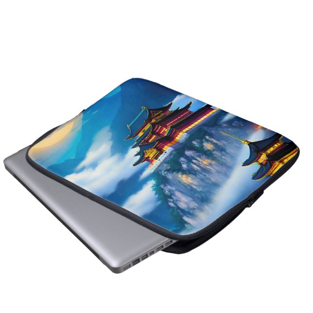 Capa Para Notebook Palácio de Montanha Chinês (Frente Inferior)