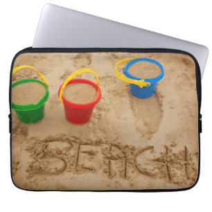 Capa Para Notebook Palavras da areia da praia