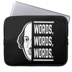 Capa Para Notebook Palavras Palavras Palavras Citação de Shakespeare 