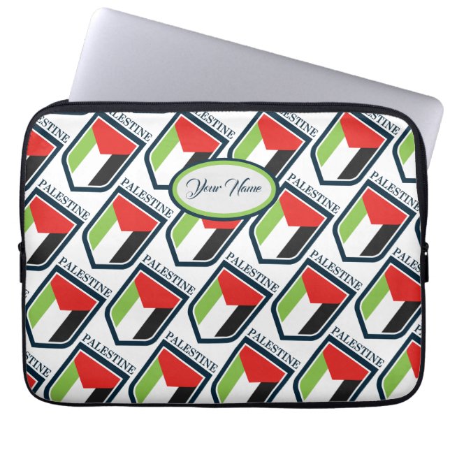 Capa Para Notebook Palestina e bandeira palestina personalizada (Frente)