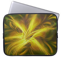 Paleta Amarela da Flor Fractal do eletrônicos Bag