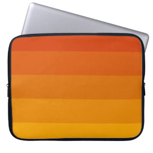 Capa Para Notebook Paleta de faixas de laranja