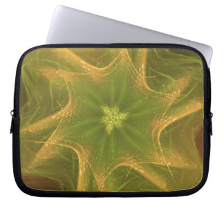 Capa Para Notebook Paleta Verde Fractal de eletrônicos Bag