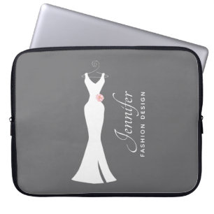 Capa Para Notebook Palhaço branco elegante na Cinza - Design simples