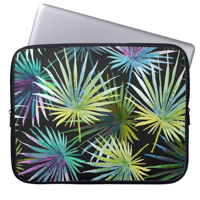 Capa Para Notebook Palm Exótico Deixa Aquarela (Frente)