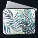 Capa Para Notebook Palmas de Crepúsculo - Folhas Tropicais<br><div class="desc">"Palmas de Crepúsculo I" por Grace Popp. Apresenta verde tropical em estilo aquarela.</div>