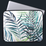Capa Para Notebook Palmas de Crepúsculo - Folhas Tropicais<br><div class="desc">"Palmas de Crepúsculo I" por Grace Popp. Apresenta verde tropical em estilo aquarela.</div>