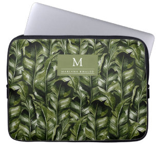 Capa Para Notebook Palmeira da selva deixa flores da floresta tropica