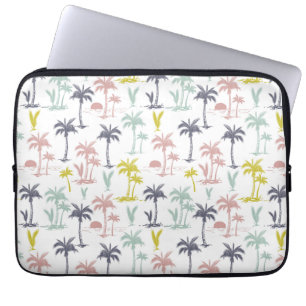Capa Para Notebook Palmeira Pastel pelo teste padrão da praia