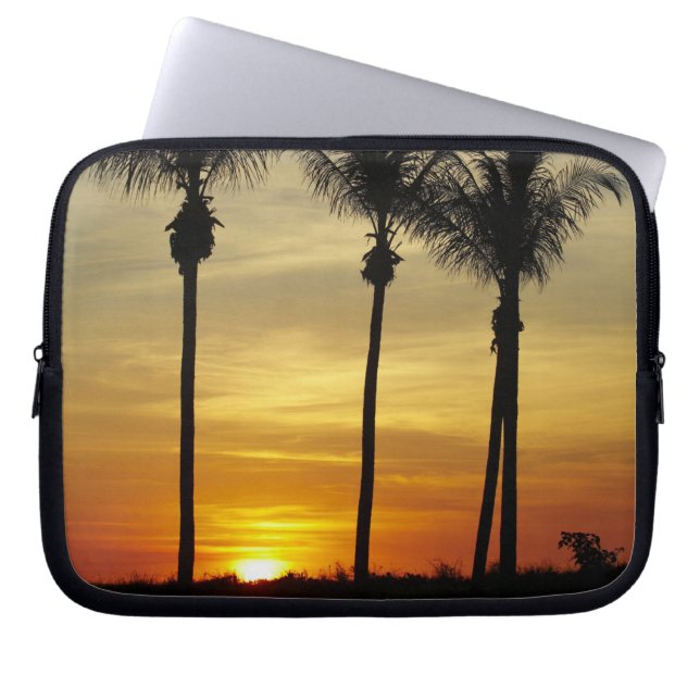 Capa Para Notebook Palmeiras e pôr do sol, Praia de Mindil (Frente)
