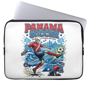 Capa Para Notebook Panamá Futebol Esqueleto Atacante Nações Cartaz Es