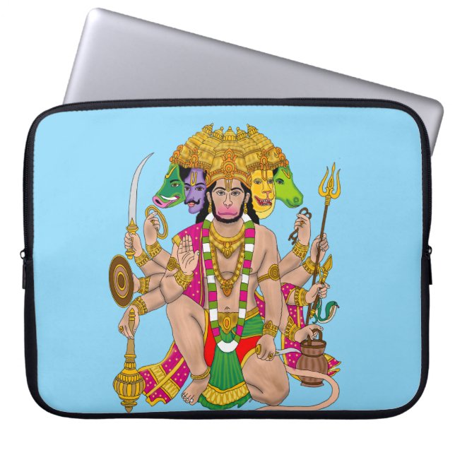 Capa Para Notebook Panchmukhi Hanuman Laptop Cover  (Frente)