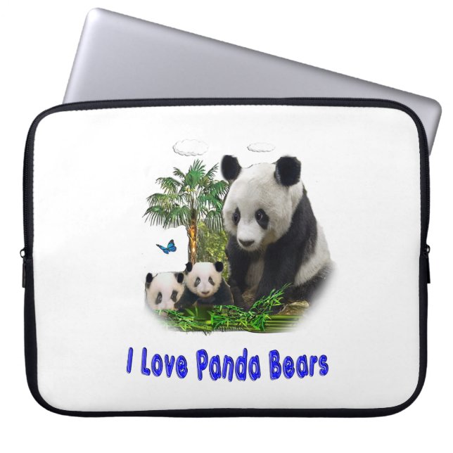 Capa Para Notebook panda beras (Frente)