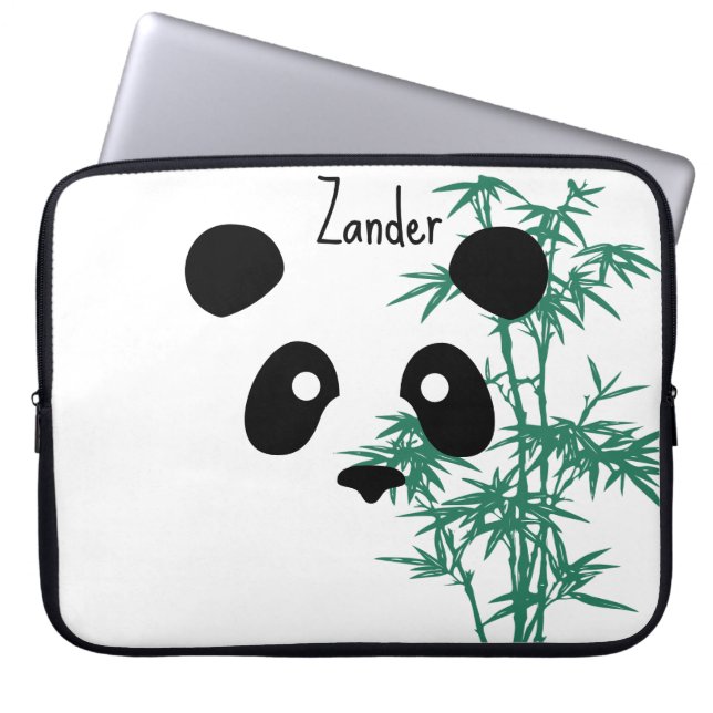 Capa Para Notebook "Panda e Bambu" personalizável (Frente)