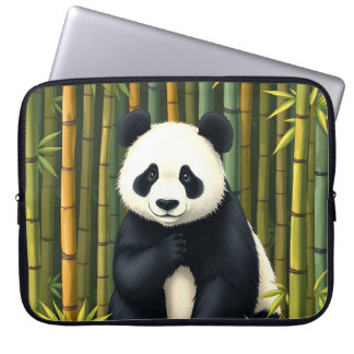 Capa Para Notebook Panda No Caso Da Bolsa de laptop Da Floresta De Ba
