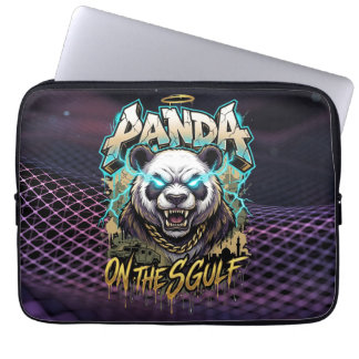 Capa Para Notebook Panda on the Gulf - Edgy Urban Streetwear Graphic