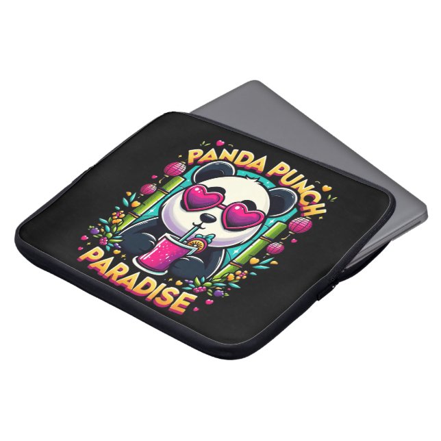 Capa Para Notebook Panda Punch Paradise Bliss (Frente Topo)