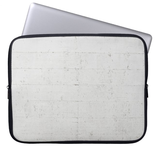 Capa Para Notebook Pano de betão pintado branco (Frente)