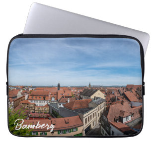 Capa Para Notebook Panorama vê a velha cidade de cima em Bamberg
