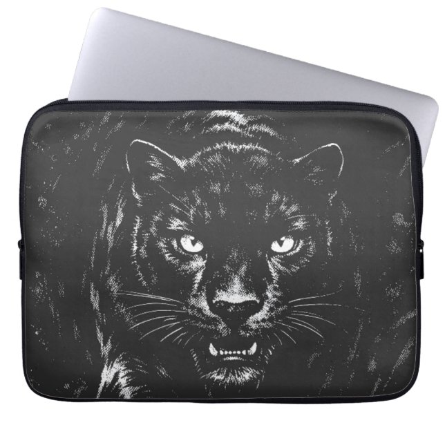 Capa Para Notebook Pantera Negra — por BurnsInHell (Frente)