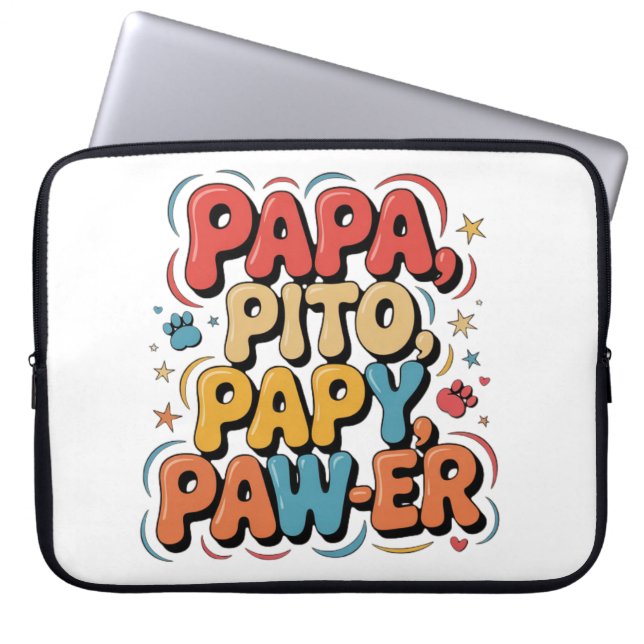 Capa Para Notebook Papa Pito Pappy Pawer (Frente)