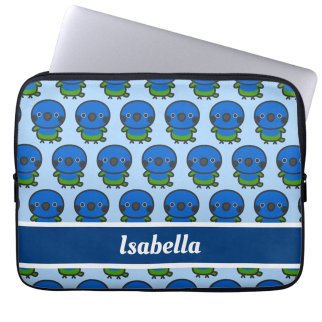 Capa Para Notebook Papagaio-de-cabeça-azul (Frente)