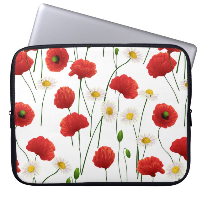 Capa Para Notebook Papagaios e margaridas (Frente)